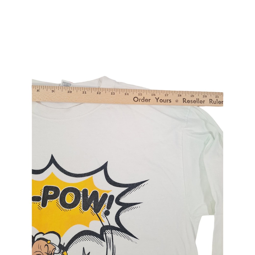 M&O Gold Unisex Popeye Graphic T-Shirt Long-Sleeve Size: Medium - Picture 4 of 9